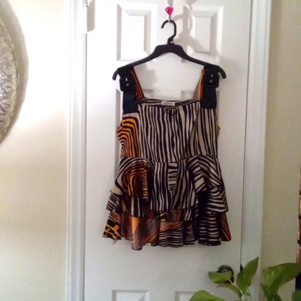 Kaelyn-Max Layered Designer Print Top